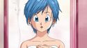 Bulma after taking a shower