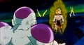 Goku explains the use of the Earth's Dragon Balls to Frieza