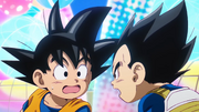DBD Ep2 - Mini Goku and Mini Vegeta surprised at their appearances