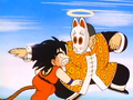 Goku and the Masked Fighter go at it