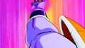 Ginyu swings his arm before striking himself