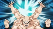 Tien uses the Four Witches Technique during his fight with Master Roshi
