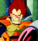 Vegeta by a Saiyan space pod