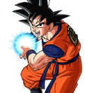 Goku charges a Kamehameha in Dragon Ball Z Kai art