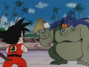 Giran surrenders match against Goku