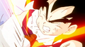 Salt steps on Gohan's stomach