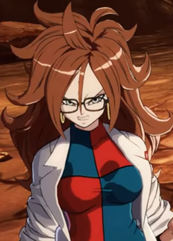 Lab coat 21 does a dio pose in her lvl3 : r/dragonballfighterz