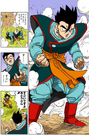 Ultimate Gohan while wearing Supreme Kai's outfit in Dragon Ball Full Color manga