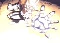 Vegeta firing Ki Blasts at Giant Hatchiyack in True Plan to Eradicate the Saiyans - Space Saga