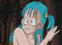 Bulma scared that Blue will kill her