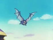 Dracula Man transformado en murciélago llegando al sitio donde deberá pelear.