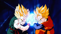 Goten and Trunks' combined Kamehameha in Bio Broly