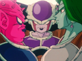 Frieza with his top two henchmen, Zarbon and Dodoria