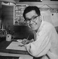 Akira Toriyama working