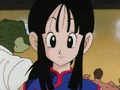 Chichi smiles at Goku