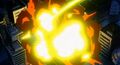 The explosions created by Gohan's Gekiretsuhadan in Wrath of the Dragon