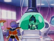 Vegeta siendo recuperado por un Tanque de rejuvenecimiento.