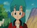 Bulma travelling with Oolong and Goku