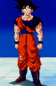 Goku stands firm after his battle against Majin Vegeta