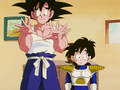 Goku and Gohan getting scolded by Chi-Chi