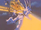 Omega Shenron penetrated by the Dragon (10x Dragon Kamehameha)