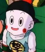 Chiaotzu sits in the crowd in DBZ Movie 9 - Bojack Unbound