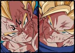 Son Goku Supersaiyano 2 vs. Majin Vegeta | Dragon Ball Wiki Hispano | Fandom Son Goku Supersaiyano 2 vs. Majin Vegeta | Dragon Ball Wiki Hispano | Fandom