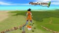 Goku above his house in Budokai 3 HD