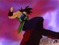 Bardock prepares a Full-Power Energy Wave