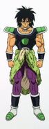 Broly indossante l'armatura