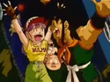 Bulma and the gang escape the prison