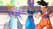 Beerus uses Hakai to destroy Zamasu