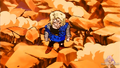 Android 18 damaged in the rubble