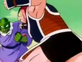 Frog Face soldier attacks a Warrior-type Namekian