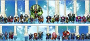 All deities bowing to Zeno (Digital Colored)