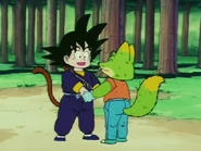 Konkichi agradeciéndole a Son Goku