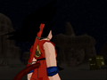 Kid Goku sees the moon