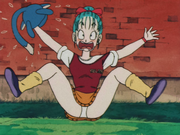 Bulma attracts a crowd