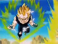 Majin Vegeta flying