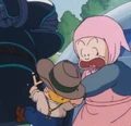 Johnny being taken away by his mother