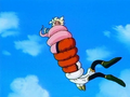 Super Buu squeezing Super Vegito