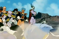 Frieza's Subordinates watches their comrades sliced and dead with fear