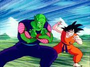 Piccolo et goku face à raditz