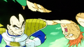 Recoome sneaks up on Vegeta