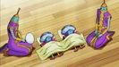Zeno and Future Zeno resting before the Tournament of Power begins