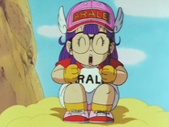 Arale Norimaki en la Nube Kinton.