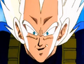 Vegeta while pummeling Cell