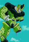 Cell before regenerating from Gohan's Kamehameha