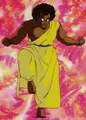 Chappa assumes a battle stance
