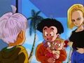 Krillin with his family